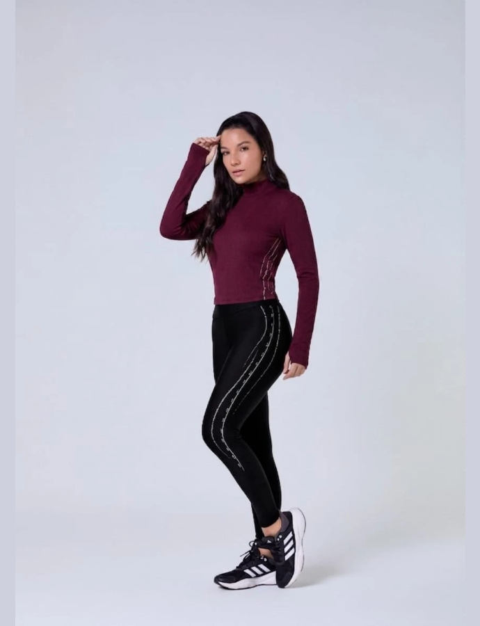 BLUSA MANGA LARGA -- MOV POLIAMIDA